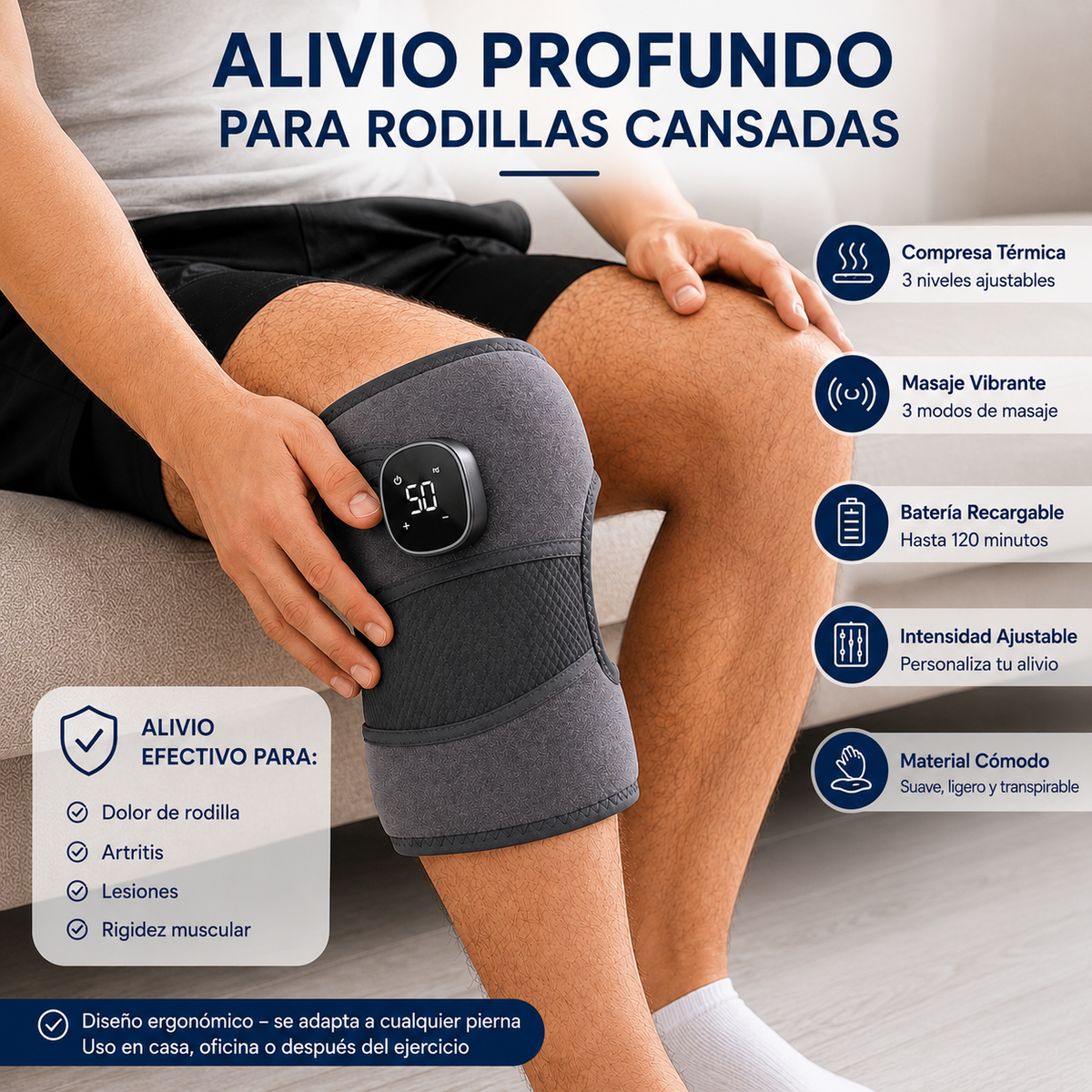 3) Masajeador De Rodilla Inteligente