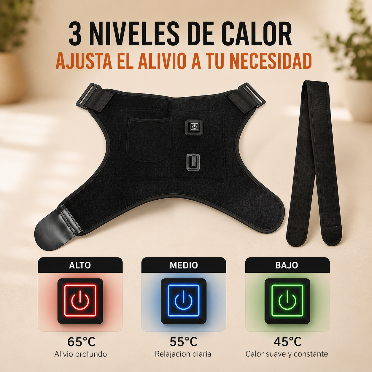 Hombrera Térmica 3 Niveles Calor