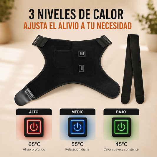 1) Hombrera Térmica 3 Niveles Calor